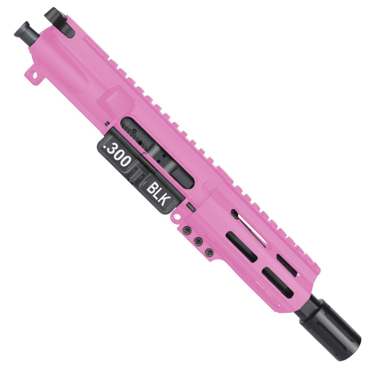 AR15 .300 Blackout Pistol Upper Assembly 5" Barrel MLOK Handguard w/ Charging Handle - Sig Pink