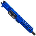 AR15 .300 Blackout Pistol Upper Assembly MLOK Handguard Complete w/ Charging Handle - Flame Blue