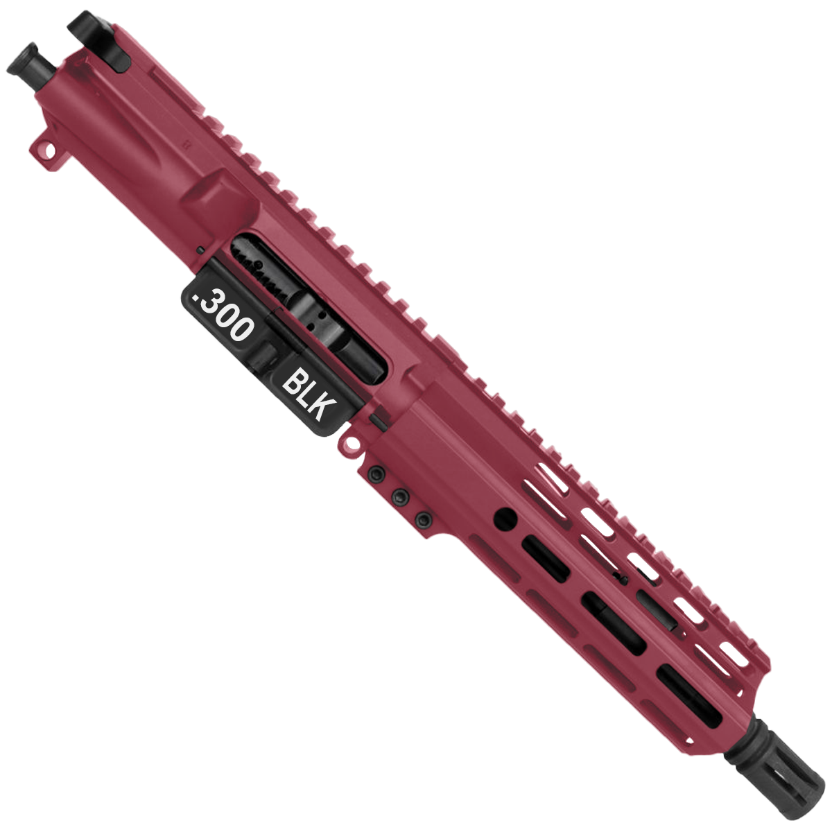 AR15 .300 Blackout Pistol Upper Assembly MLOK Handguard Complete w/ Charging Handle - Cranberry Frost