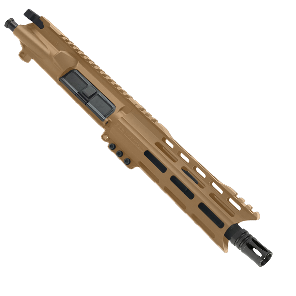 AR-300 .300 AAC Blackout Pistol Upper Assembly 7" Barrel Custom 7" Top Cut Hybrid MLOK Handguard Complete w/ Charging Handle - Burnt Bronze