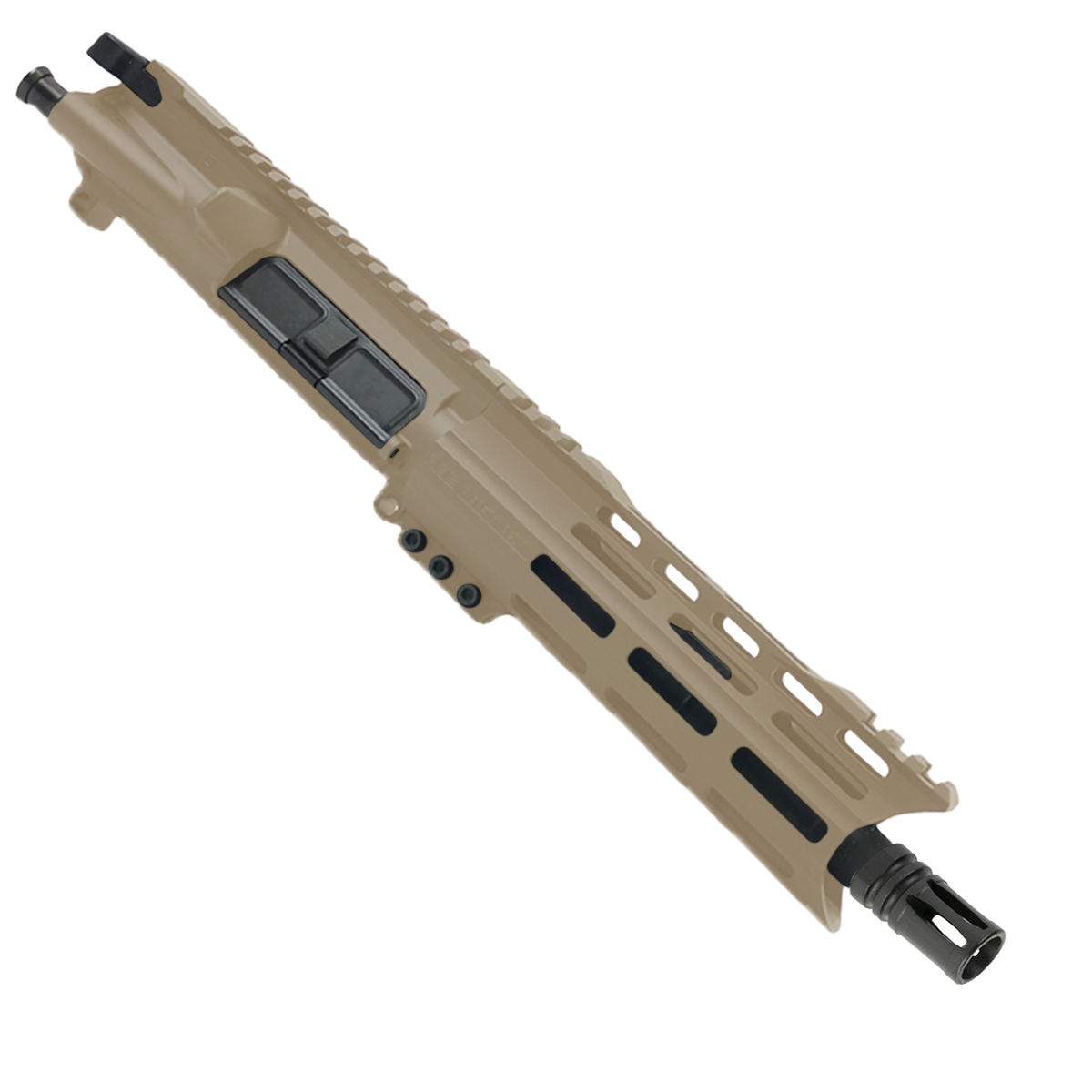 AR-300 .300 AAC Blackout Pistol Upper Assembly 7" Barrel Custom 7" Top Cut Hybrid MLOK Handguard Complete w/ Charging Handle - Flat Dark Earth