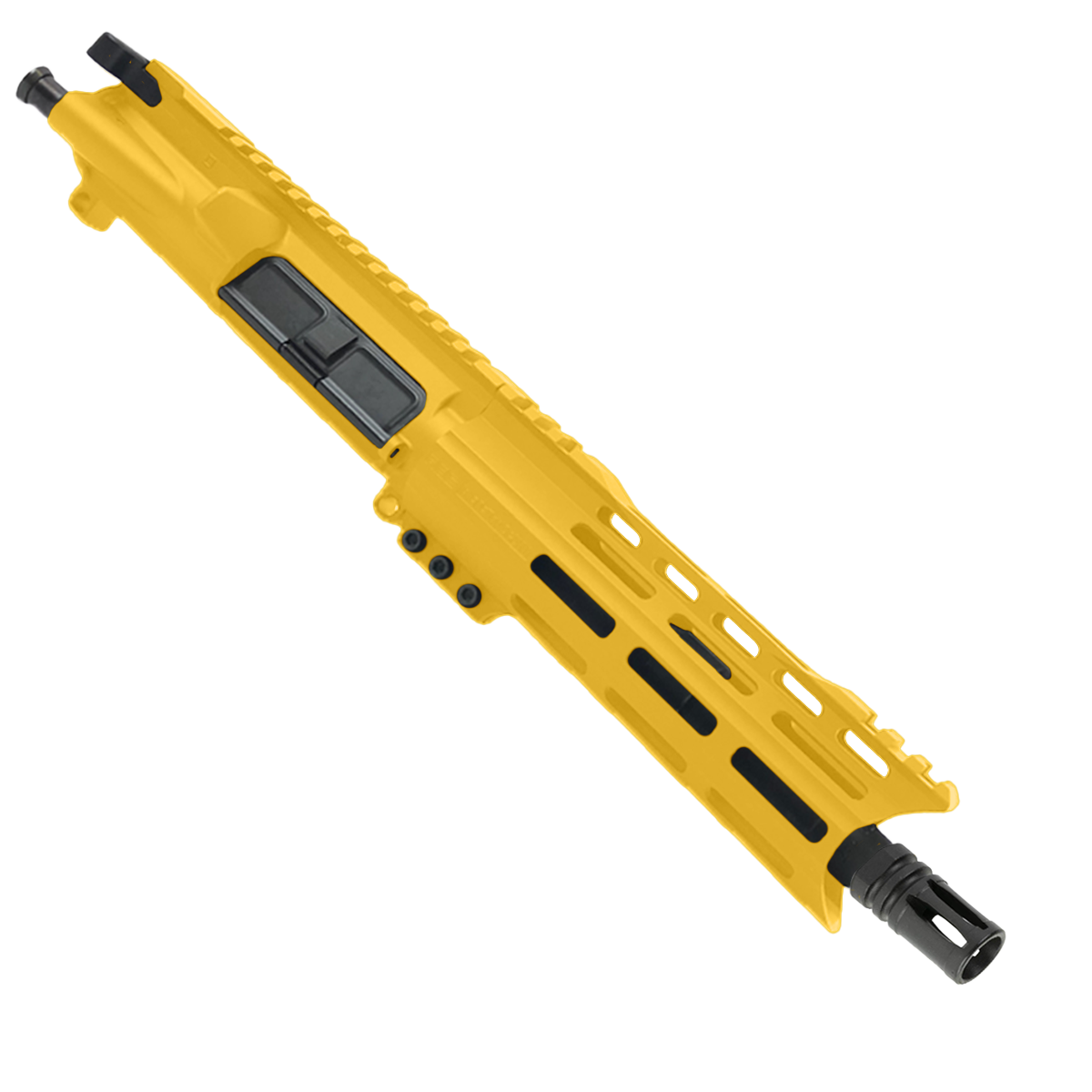 AR-300 .300 AAC Blackout Pistol Upper Assembly 7" Barrel Custom 7" Top Cut Hybrid MLOK Handguard Complete w/ Charging Handle - Gold