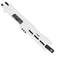 AR-300 .300 AAC Blackout Pistol Upper Assembly 7" Barrel Custom 7" Top Cut Hybrid MLOK Handguard Complete w/ Charging Handle - Storm Trooper White