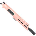 AR15 .300 Blackout Pistol Upper Assembly 7" Barrel Custom 7" Slanted MLOK Handguard Complete w/ BCG & Charging Handle - Rose Gold