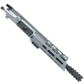 AR15 .300 Blackout Pistol Upper Assembly 7" Barrel Custom 7" Slanted MLOK Handguard Complete w/ BCG & Charging Handle - Tungsten Gray