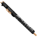 AR-15 .300 Blackout Two-Tone Complete Upper Build Assembly 16" Barrel 15" Lightweight Hybrid MLOK Handguard - Black and Burnt Bronze