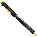 AR-15 .300 Blackout Two-Tone Complete Upper Build Assembly 16" Barrel 15" Lightweight Hybrid MLOK Handguard - Black and Gold