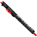 AR-15 .300 Blackout Two-Tone Complete Upper Build Assembly 16" Barrel 15" Lightweight Hybrid MLOK Handguard - Black and Red