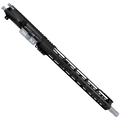 AR-15 .300 Blackout Two-Tone Complete Upper Build Assembly 16" Barrel 15" Lightweight Hybrid MLOK Handguard - Black and Sniper Gray