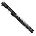 AR-15 .300 Blackout Two-Tone Complete Upper Build Assembly 16" Barrel 15" Lightweight Hybrid MLOK Handguard - Black and White