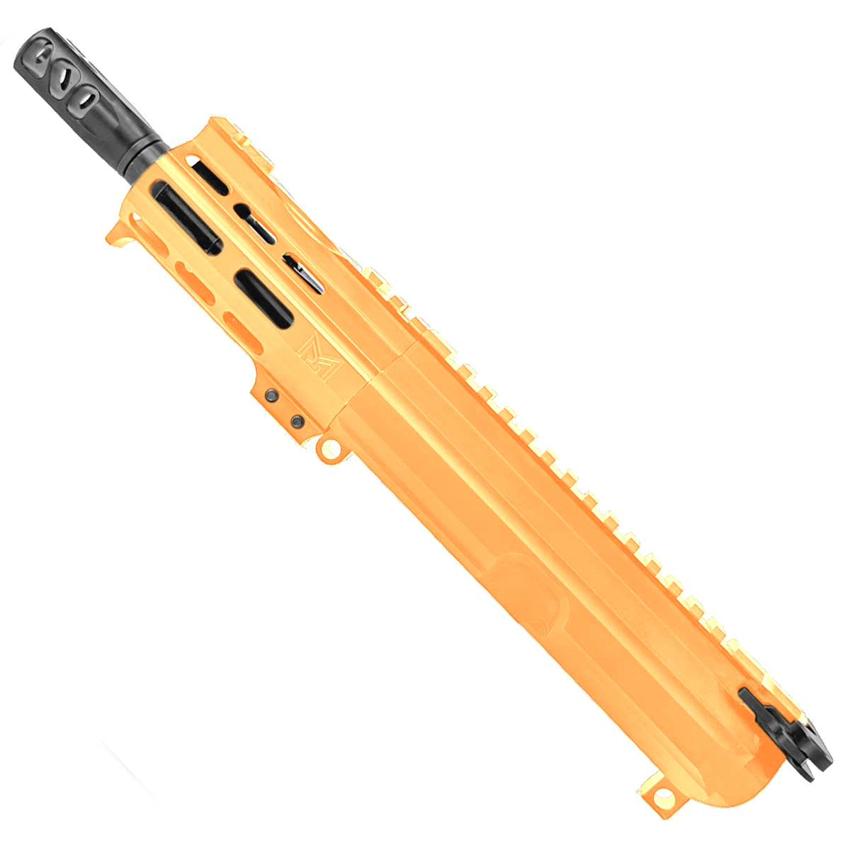 AR15 .300 Blackout Micro Pistol Upper Assembly 5" Barrel Custom 4" MLOK Handguard - Tequila Sunrise Orange