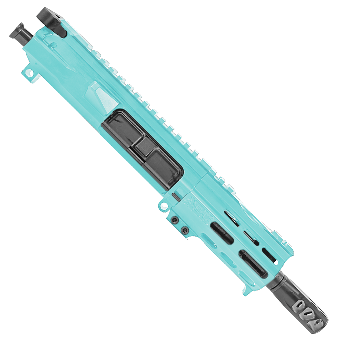 AR15 .300 Blackout Micro Pistol Upper Assembly 5" Barrel Custom 4" MLOK Handguard - Robins Egg Blue