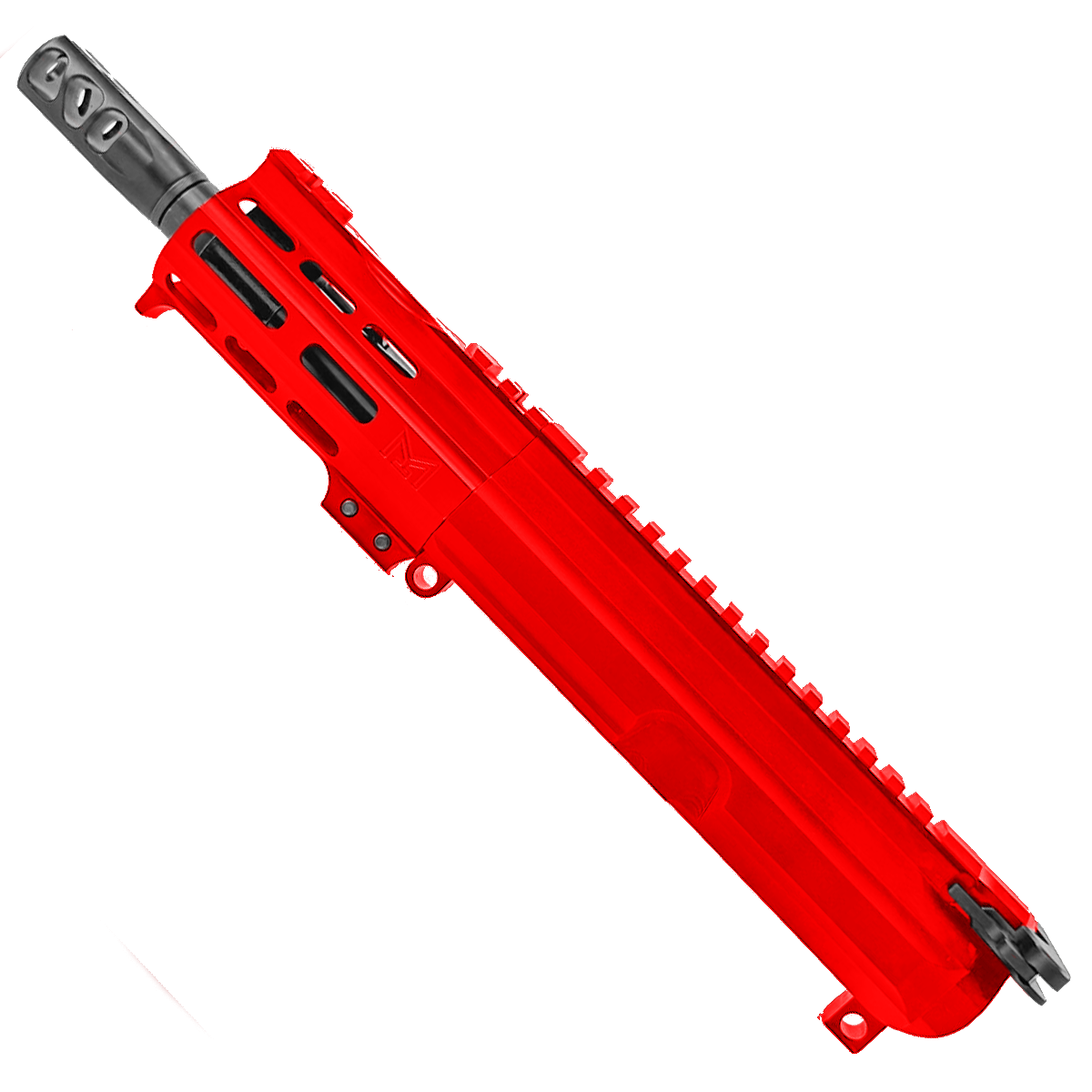 AR15 .300 Blackout Micro Pistol Upper Assembly 5" Barrel Custom 4" MLOK Handguard - Red