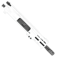 AR15 .300 Blackout Micro Pistol Upper Assembly 5" Barrel Custom 4" MLOK Handguard - Storm Trooper White
