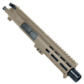 AR15 .300 Blackout Micro Pistol Upper Assembly 5" Barrel Custom 5.5" MLOK Handguard Complete w/ Charging Handle - Flat Dark Earth
