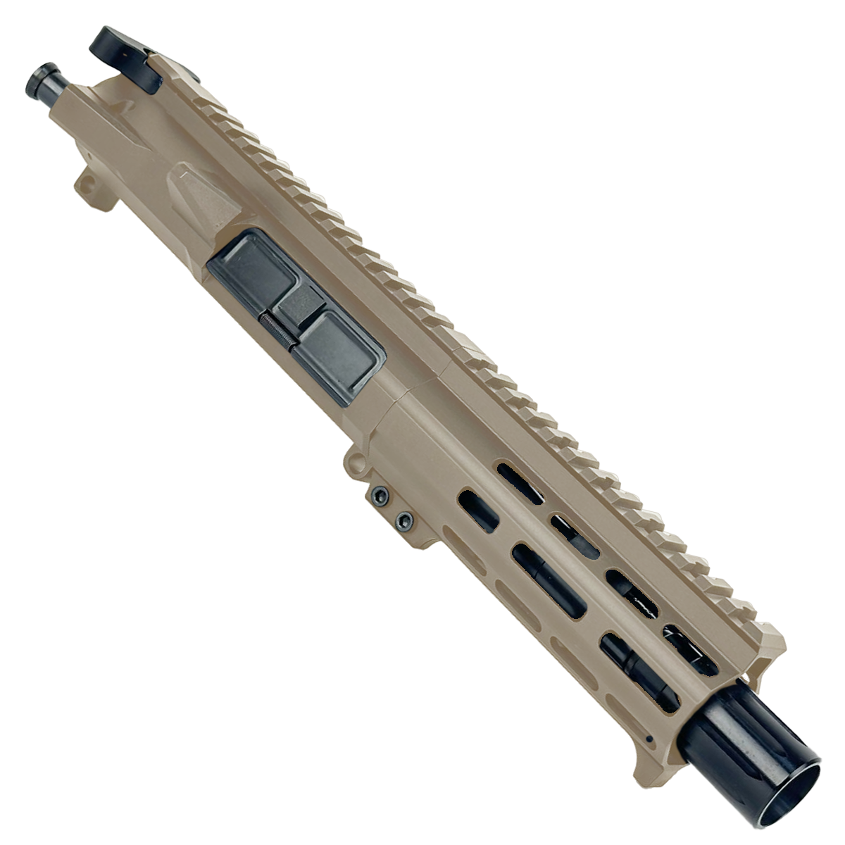 AR15 .300 Blackout Micro Pistol Upper Assembly 5" Barrel Custom 5.5" MLOK Handguard Complete w/ Charging Handle - Flat Dark Earth