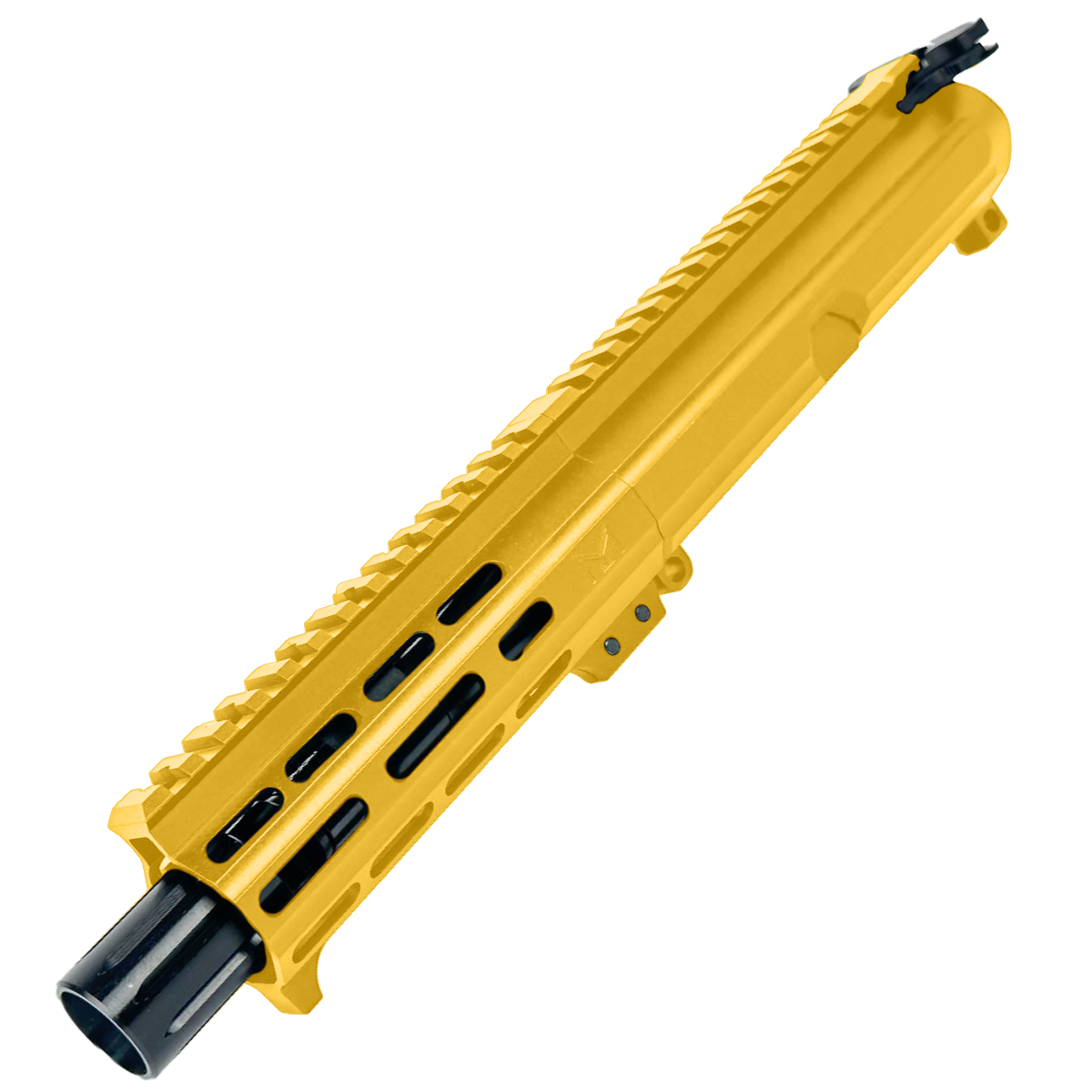 AR15 .300 Blackout Micro Pistol Upper Assembly 5" Barrel Custom 5.5" MLOK Handguard Complete w/ Charging Handle - Gold