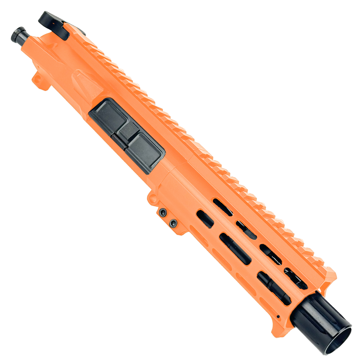 AR15 .300 Blackout Micro Pistol Upper Assembly 5" Barrel Custom 5.5" MLOK Handguard Complete w/ Charging Handle - Tequila Sunrise Orange