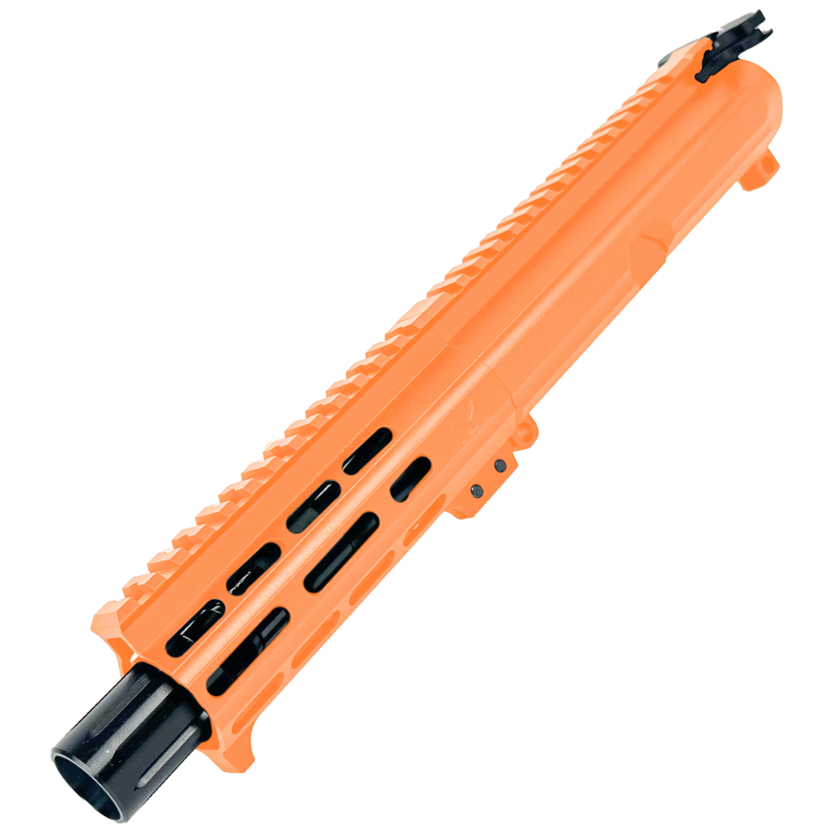 AR15 Billet Micro Pistol Build Kit .300 Blackout 5" Barrel 5" M-Lok Handguard - Tequila Sunrise Orange