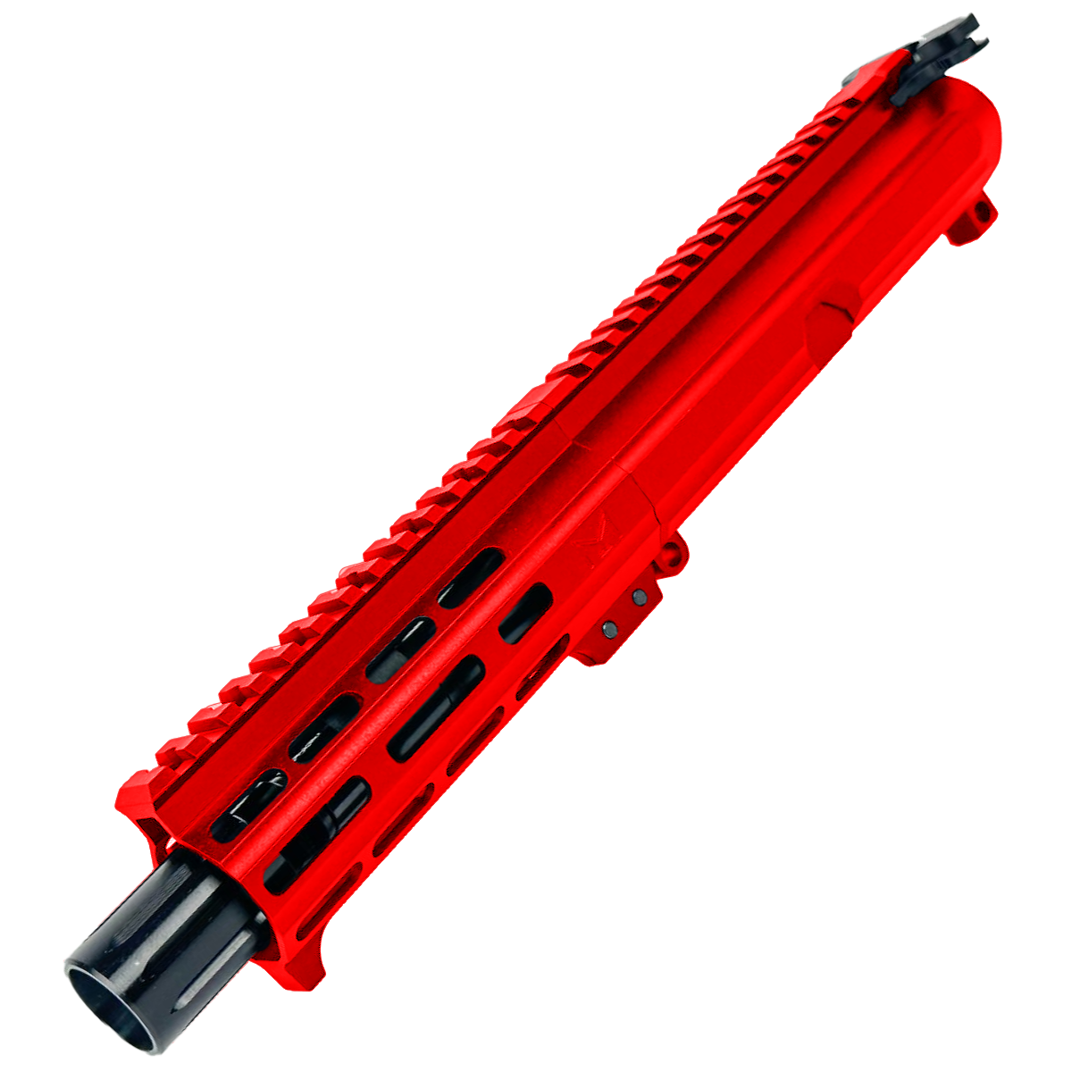 AR15 Billet Micro Pistol Build Kit .300 Blackout 5" Barrel 5" M-Lok Handguard - Red