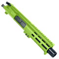 AR15 .300 Blackout Micro Pistol Upper Assembly 5" Barrel Custom 5.5" MLOK Handguard Complete w/ Charging Handle - Zombie Green