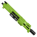 AR15 .300 Blackout Micro Pistol Upper Assembly 5" Barrel Custom 5" Top Cut Custom MLOK Handguard Complete w/ Charging Handle - Zombie Green