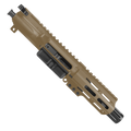 AR .40 S&W Pistol Upper Assembly 4" Barrel MLOK Handguard Complete w/ Charging Handle -FDE