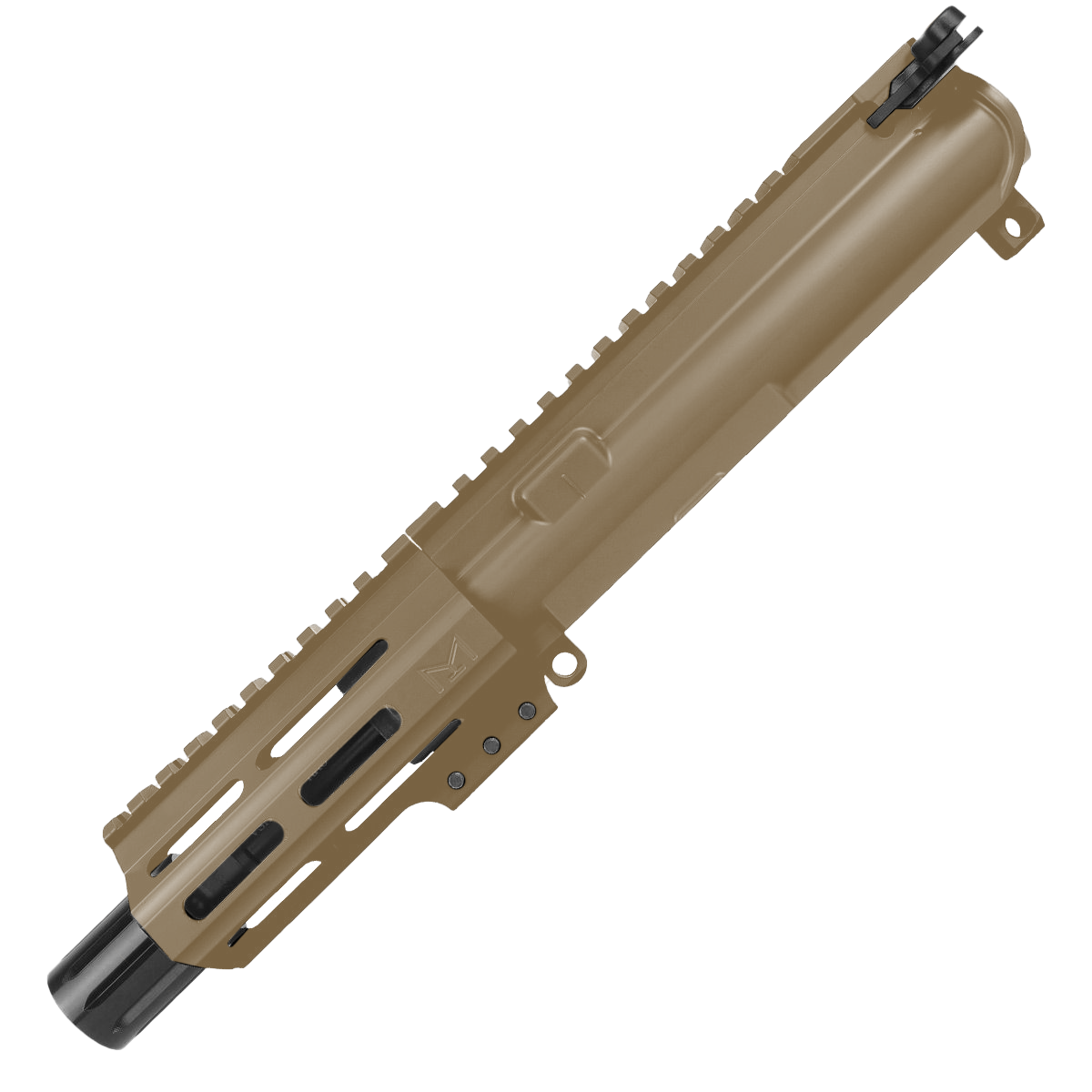 AR .40 S&W Pistol Upper Assembly 4" Barrel MLOK Handguard Complete w/ Charging Handle -FDE