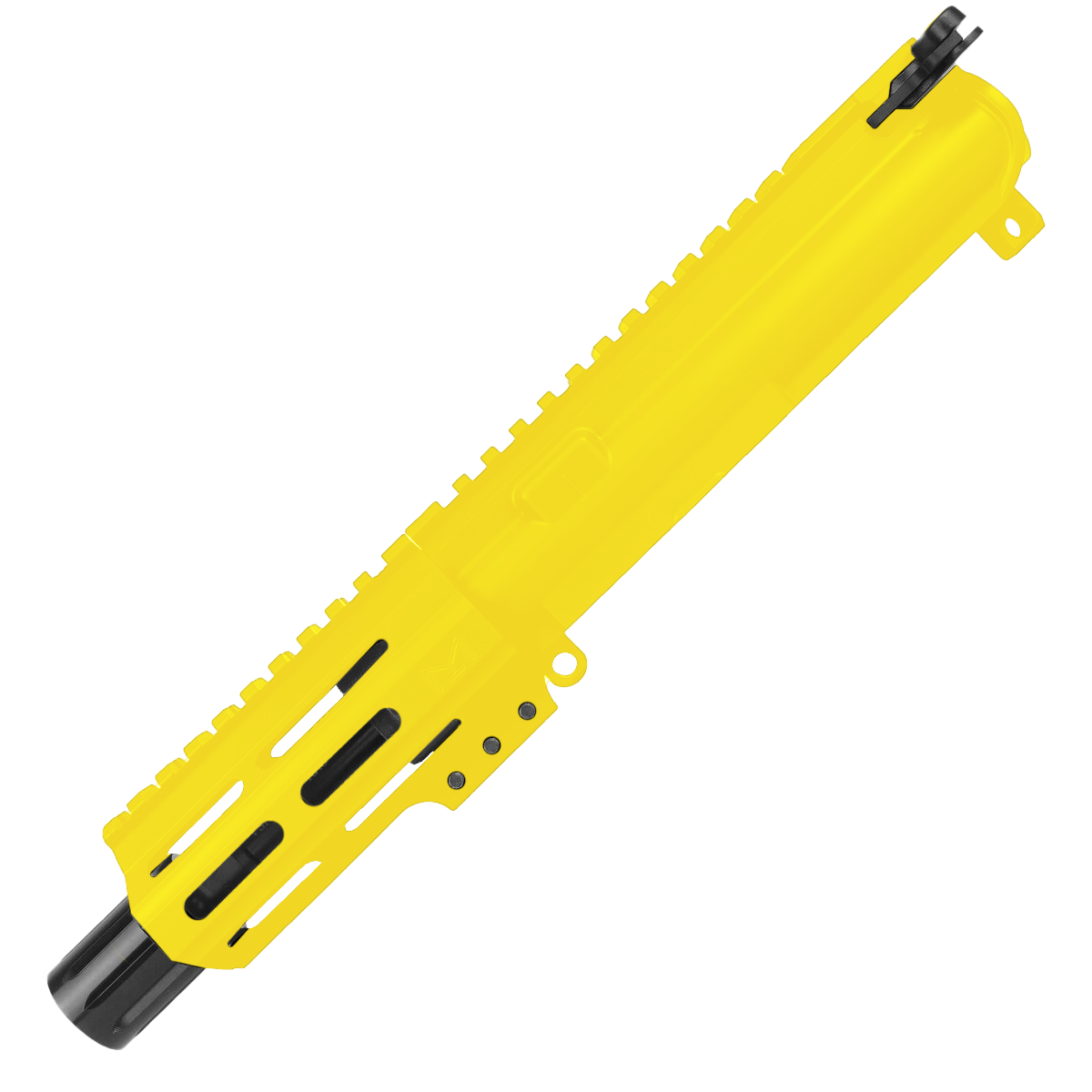 AR .40 S&W Pistol Upper Assembly 4" Barrel MLOK Handguard Complete w/ Charging Handle - Lemon Zest