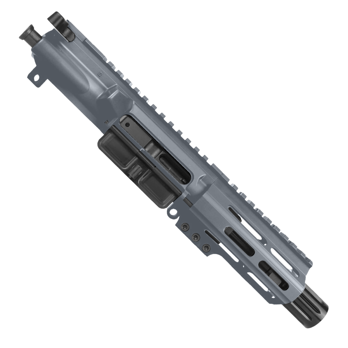 AR .40 S&W Pistol Upper Assembly 4" Barrel MLOK Handguard Complete w/ Charging Handle -Sniper Grey