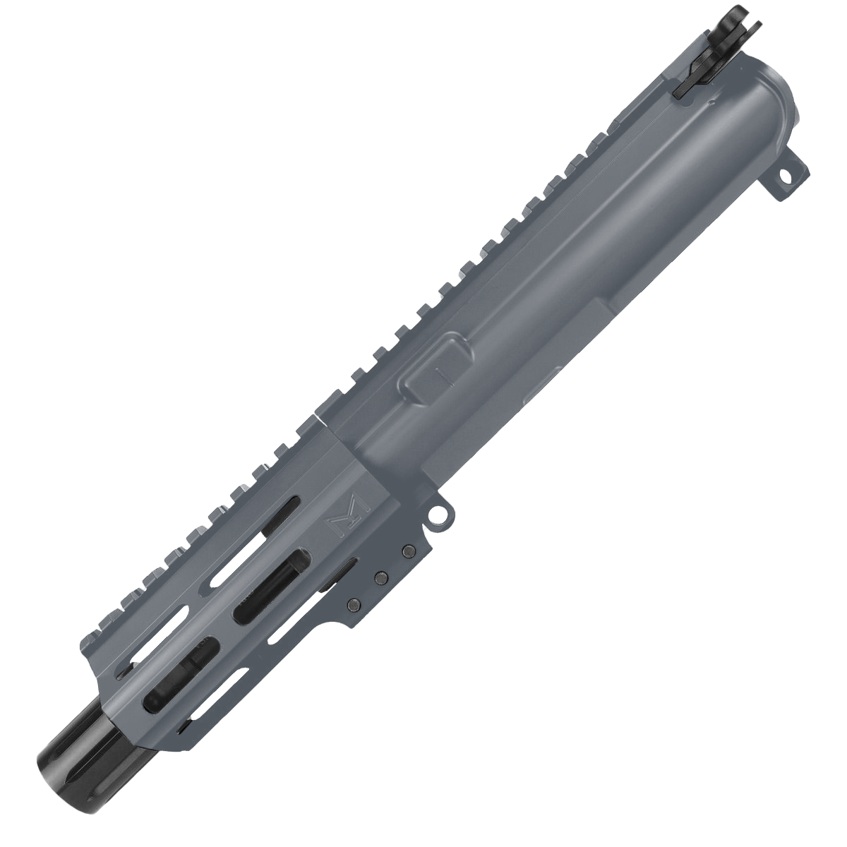 AR .40 S&W Pistol Upper Assembly 4" Barrel MLOK Handguard Complete w/ Charging Handle -Sniper Grey