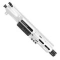 AR .40 S&W Pistol Upper Assembly 4" Barrel MLOK Handguard Complete w/ Charging Handle -White