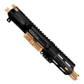 AR .40 S&W Two-Tone Pistol Upper Assembly 4" Barrel MLOK Handguard Complete w/ Charging Handle - Black and Burnt Bronze