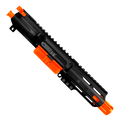 AR .40 S&W Two-Tone Pistol Upper Assembly 4" Barrel MLOK Handguard Complete w/ Charging Handle - Black and Hunter Orange