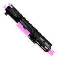 AR .40 S&W Two-Tone Pistol Upper Assembly 4" Barrel MLOK Handguard Complete w/ Charging Handle - Black and Sig Pink