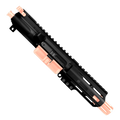 AR .40 S&W Two-Tone Pistol Upper Assembly 4" Barrel MLOK Handguard Complete w/ Charging Handle - Black and Rose Gold