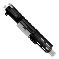 AR .40 S&W Two-Tone Pistol Upper Assembly 4" Barrel MLOK Handguard Complete w/ Charging Handle - Black and Silver