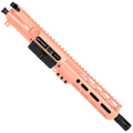 AR .40 S&W 7" Complete Upper Assembly 8" Barrel and 7" D-Cut MLOK Handguard - Rose Gold
