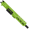 AR .40 S&W 7" Complete Upper Assembly 8" Barrel and 7" D-Cut MLOK Handguard - Zombie Green