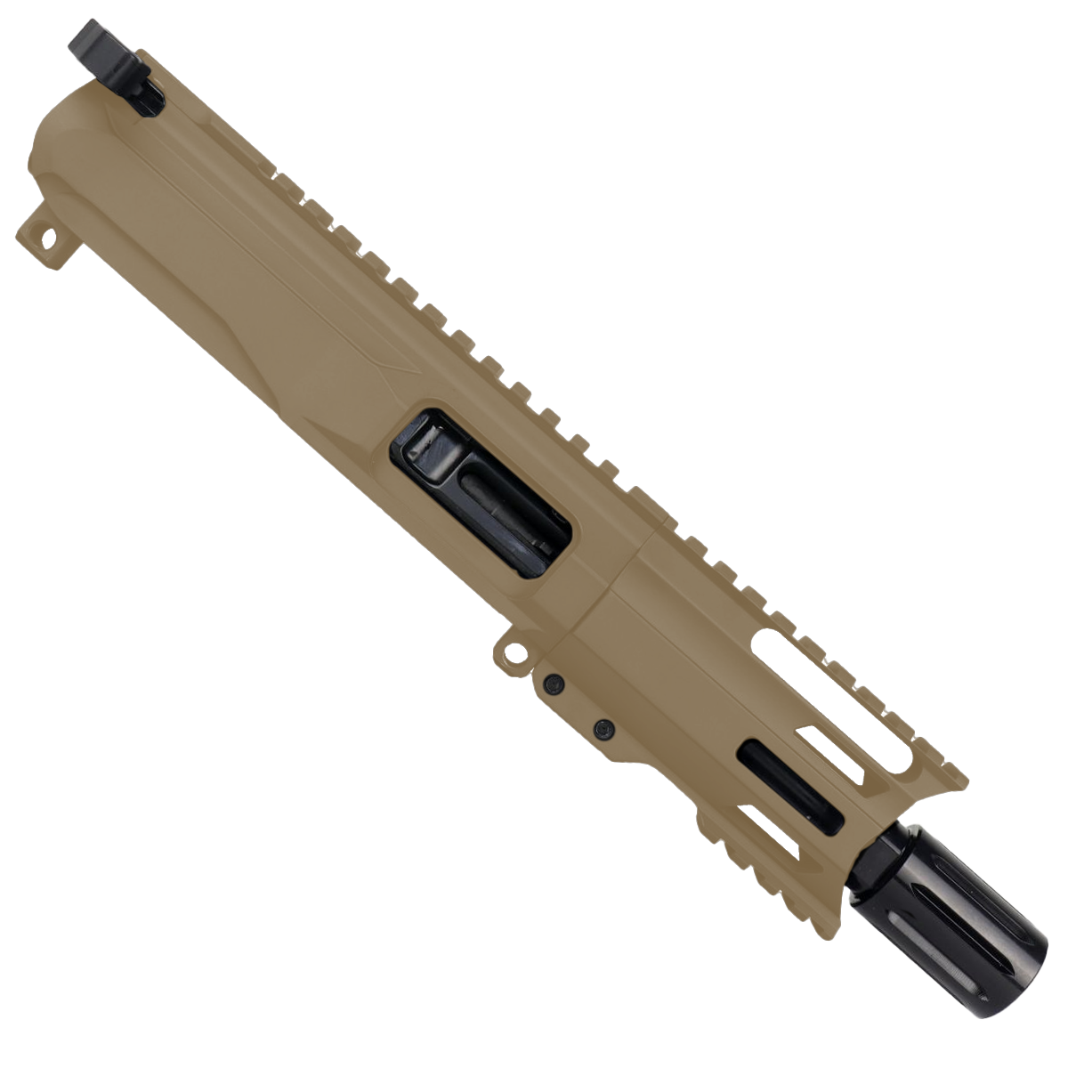 AR40 .40 S&W Pistol Billet Upper Assembly 4" Barrel MLOK Handguard Complete w/ Charging Handle - Flat Dark Earth
