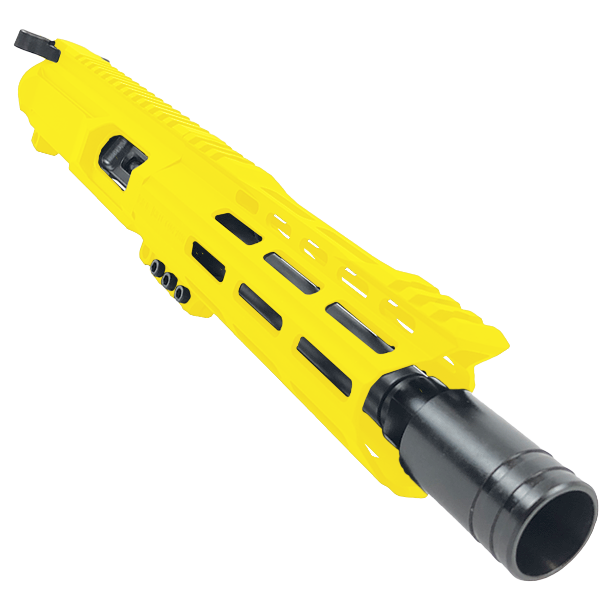 AR40 40 S&W Pistol Billet Upper Assembly 8" Barrel Custom Hybrid MLOK Handguard Complete w/ Charging Handle - Lemon Zest