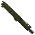 AR40 40 S&W Pistol Billet Upper Assembly 8" Barrel Custom Hybrid MLOK Handguard Complete w/ Charging Handle - Magpul ODG