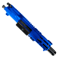 AR .40 S&W Billet Pistol Upper Assembly 4" Barrel Custom MLOK Handguard Complete w/ Charging Handle- Blue