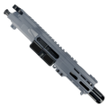 AR .40 S&W Billet Pistol Upper Assembly 4" Barrel Custom MLOK Handguard Complete w/ Charging Handle-Sniper Grey