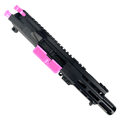 AR .40 S&W Two-Tone Billet Pistol Upper Assembly 4" Barrel Custom MLOK Handguard Complete w/ Charging Handle- Black and Sig Pink