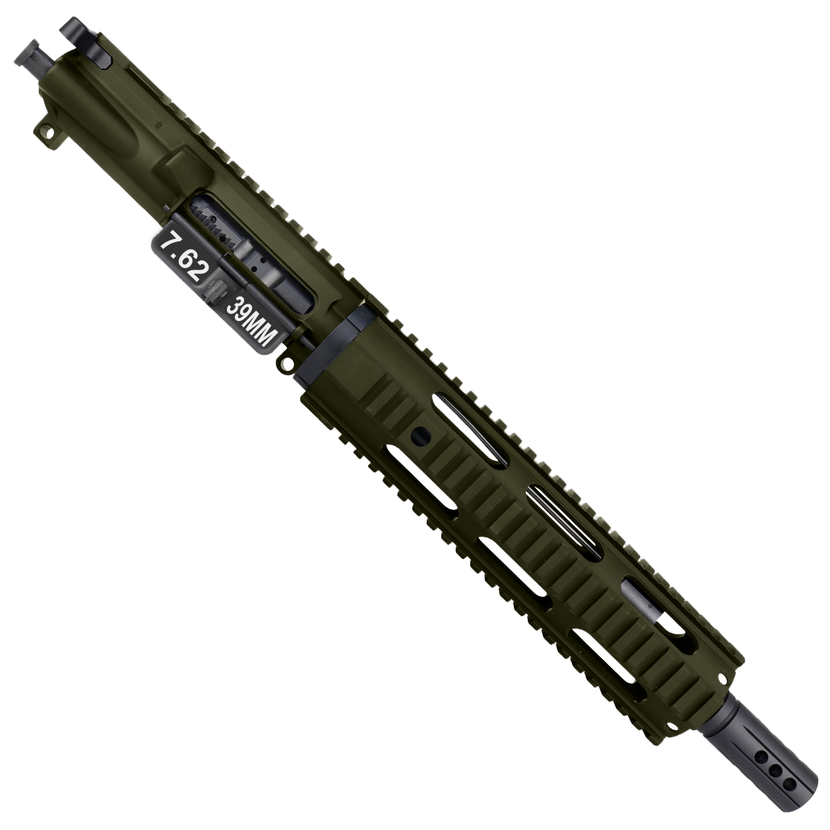 AR15 7.62x39 Pistol Upper Assembly 10" Quadrail Handguard Complete w/ Charging Handle - Magpul ODG