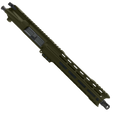 AR15 7.62x39mm Pistol Upper Assembly 10" Barrel Custom 10" Top Cut Hybrid MLOK Handguard Complete w/ Charging Handle - Magpul ODG
