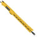 AR15 7.62x39mm Rifle Upper Assembly 16" Barrel Custom 15" Top Cut Hybrid MLOK Handguard Complete w/ Charging Handle - Gold