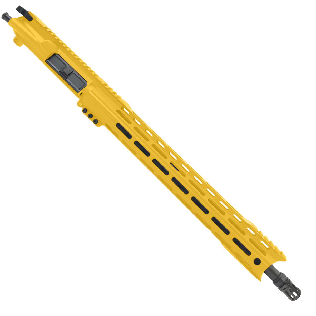 AR15 7.62x39mm Rifle Upper Assembly 16" Barrel Custom 15" Top Cut Hybrid MLOK Handguard Complete w/ Charging Handle - Gold