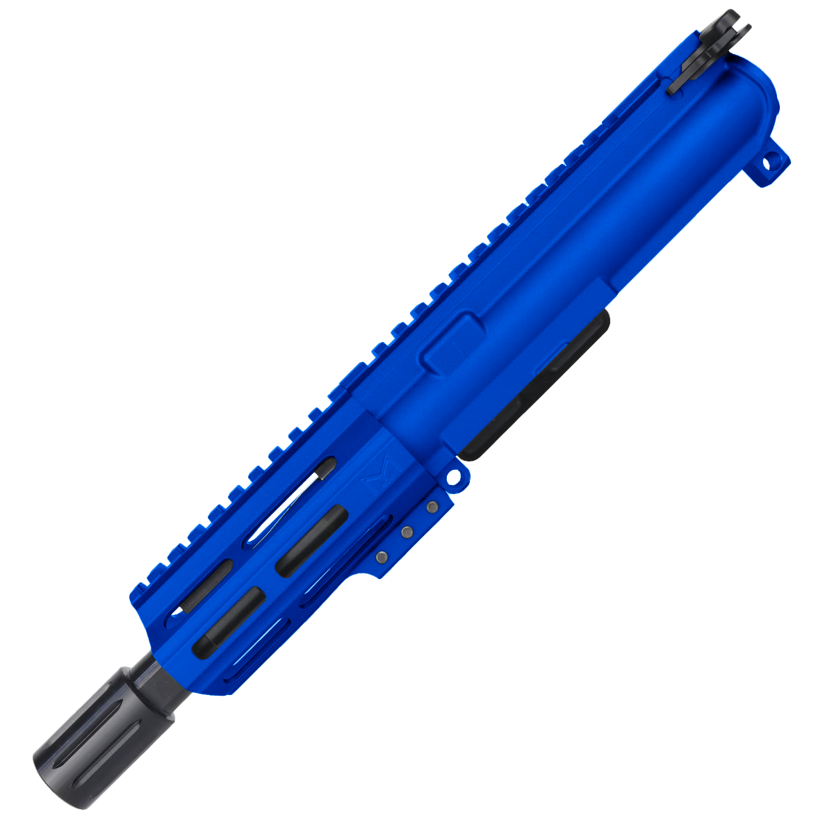 AR15 7.62x39 Micro Pistol Build Kit 5" Barrel 4" M-Lok Handguard - Flame Blue